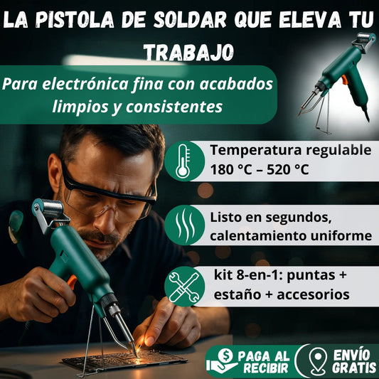 KIT SOLDATODO™ – Pistola PRO + 2 Rollos de Regalo 🎁