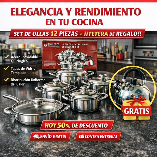 SteelChef®: Set de 12pc Acero